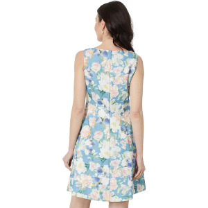 Платье Vince Camuto PTD Jacquard Fit & Flare, синий