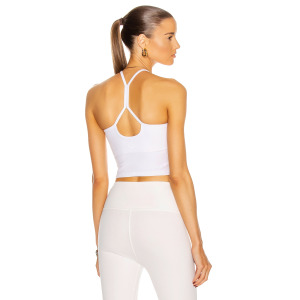 Майка Beyond Yoga Spacedye Slim Racerback Cropped Tank, цвет Cloud White