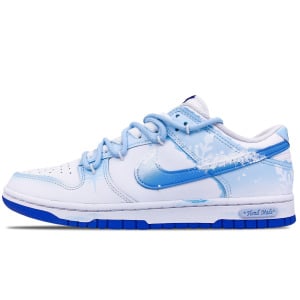 Кроссовки Nike Dunk Skateboarding Shoes Men Low-top Blue/white, белый