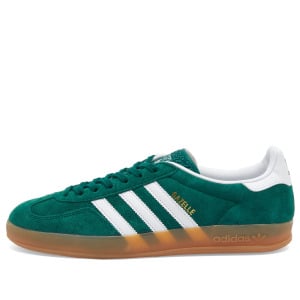 Кроссовки Adidas Gazelle Indoor, цвет Collegiate Green, White & Gum