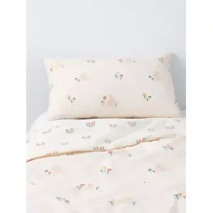 Комплект из пододеяльников и наволочки John Lewis Scandi Bunny Rainbow Reversible Toddler