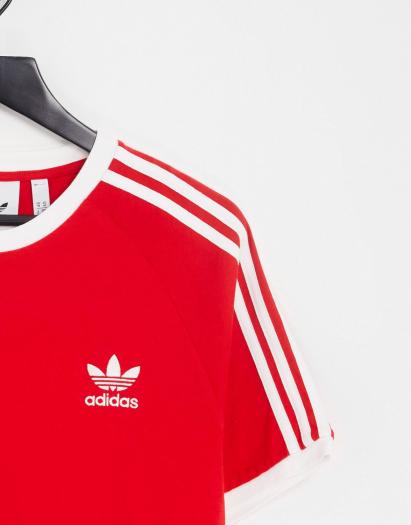Заказать Красная футболка с 3 полосками adidas Originals Adicolor ...