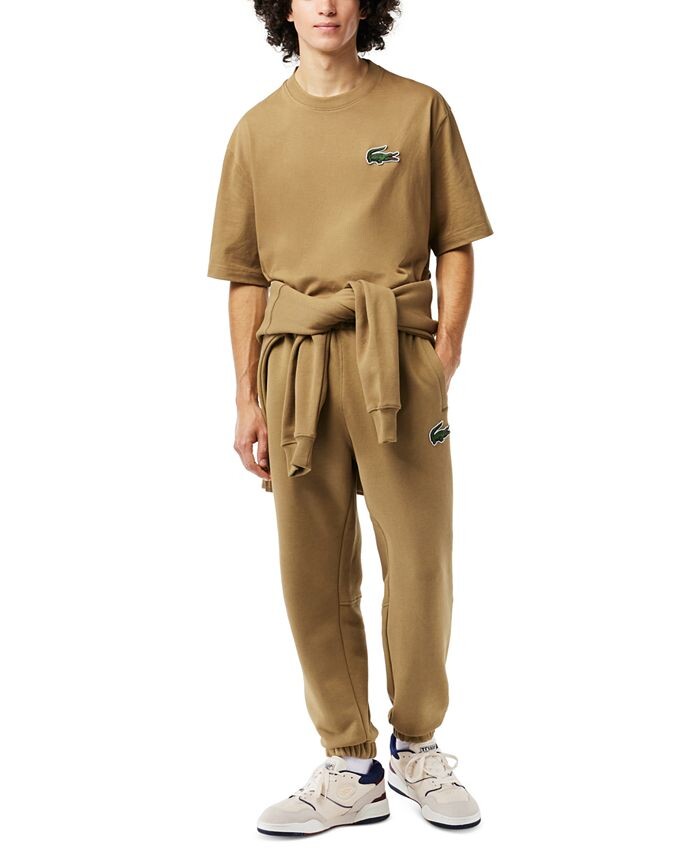 

Мужская футболка с нашивкой-логотипом Lacoste, коричневый