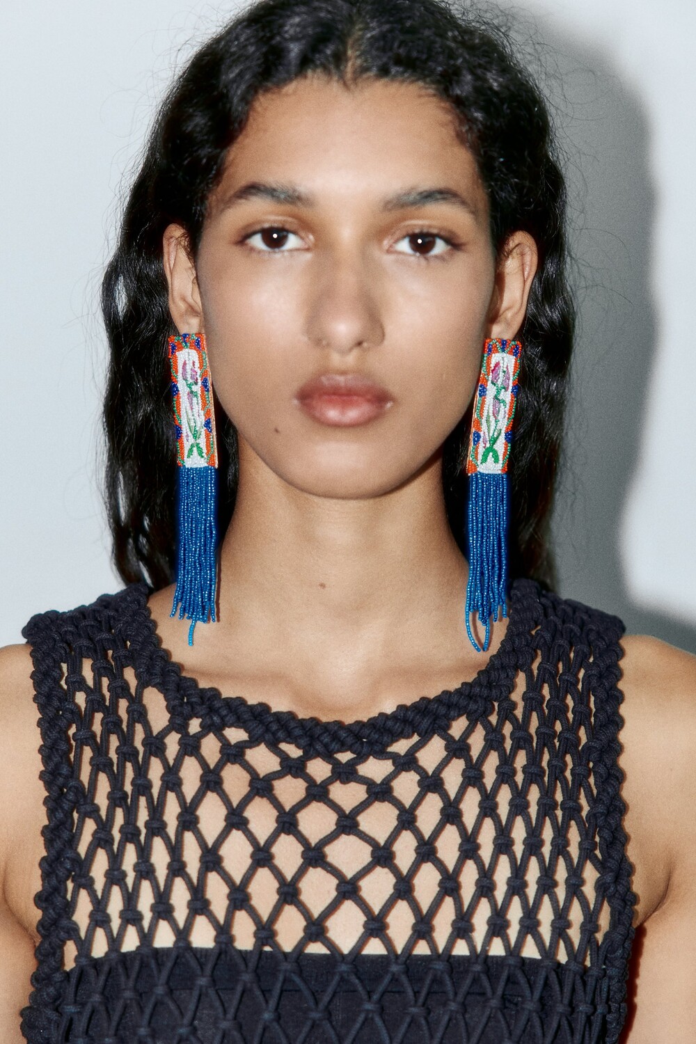 

Жемчужные серьги Zara, разноцветный