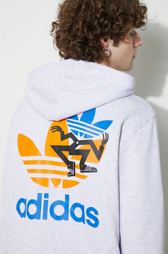 

Хлопковая толстовка adidas Originals, серый