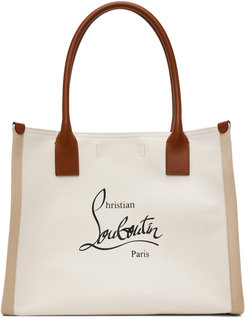 

Бежевая сумка-тоут Nastroloubi E/W Christian Louboutin