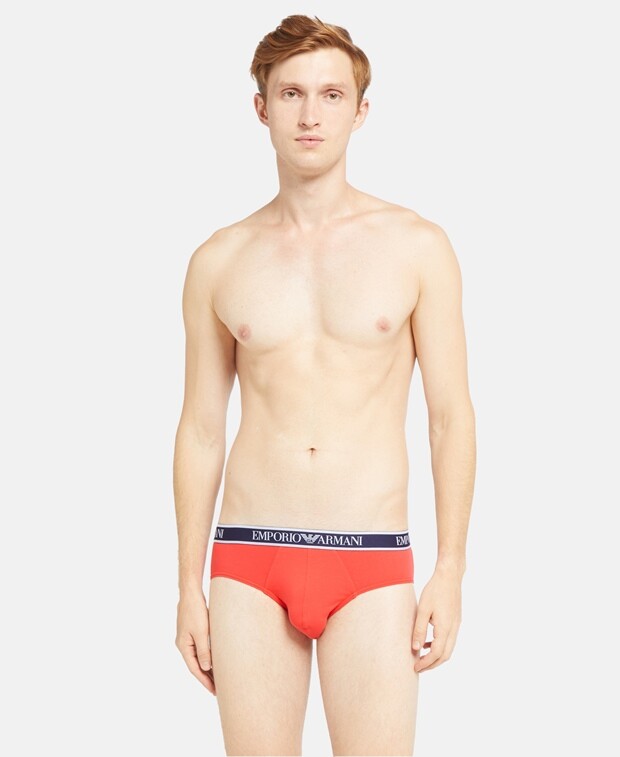 

Трусы, упаковка 3 шт. Emporio Armani, экрю