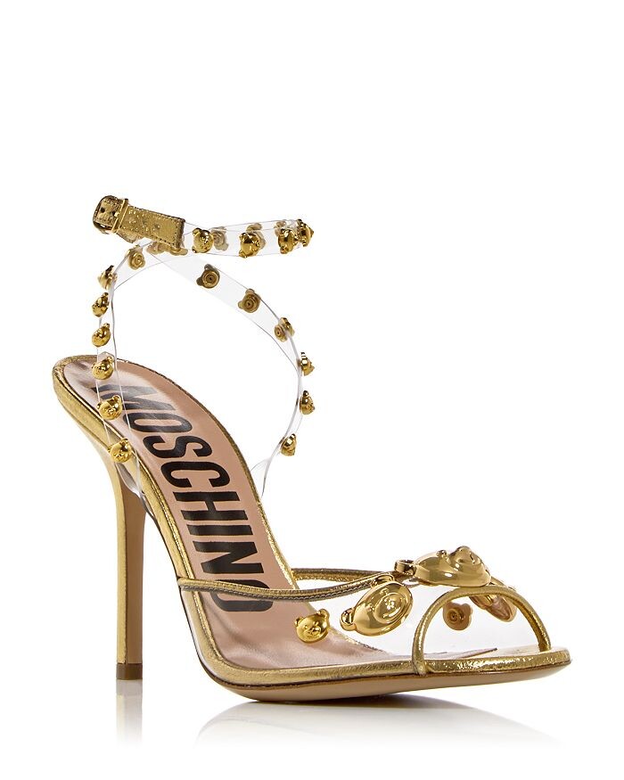 

Женские босоножки на высоком каблуке с заклепками Teddy Moschino