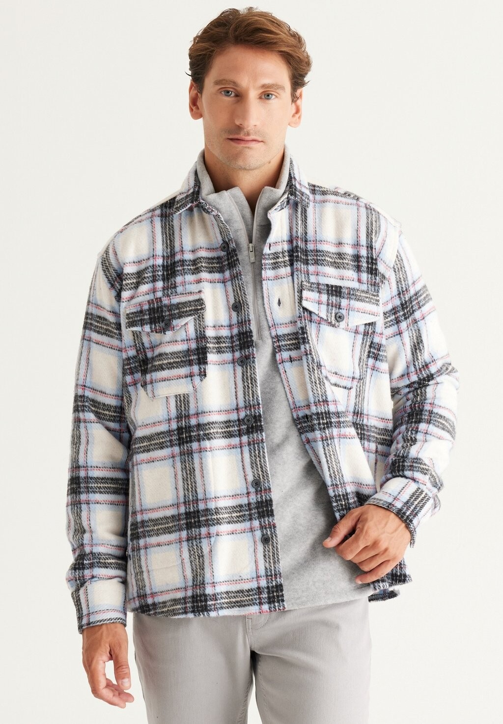 

Легкая куртка FIT AC&CO / ALTINYILDIZ CLASSICS, цвет Oversize Fit Shirt Jacket