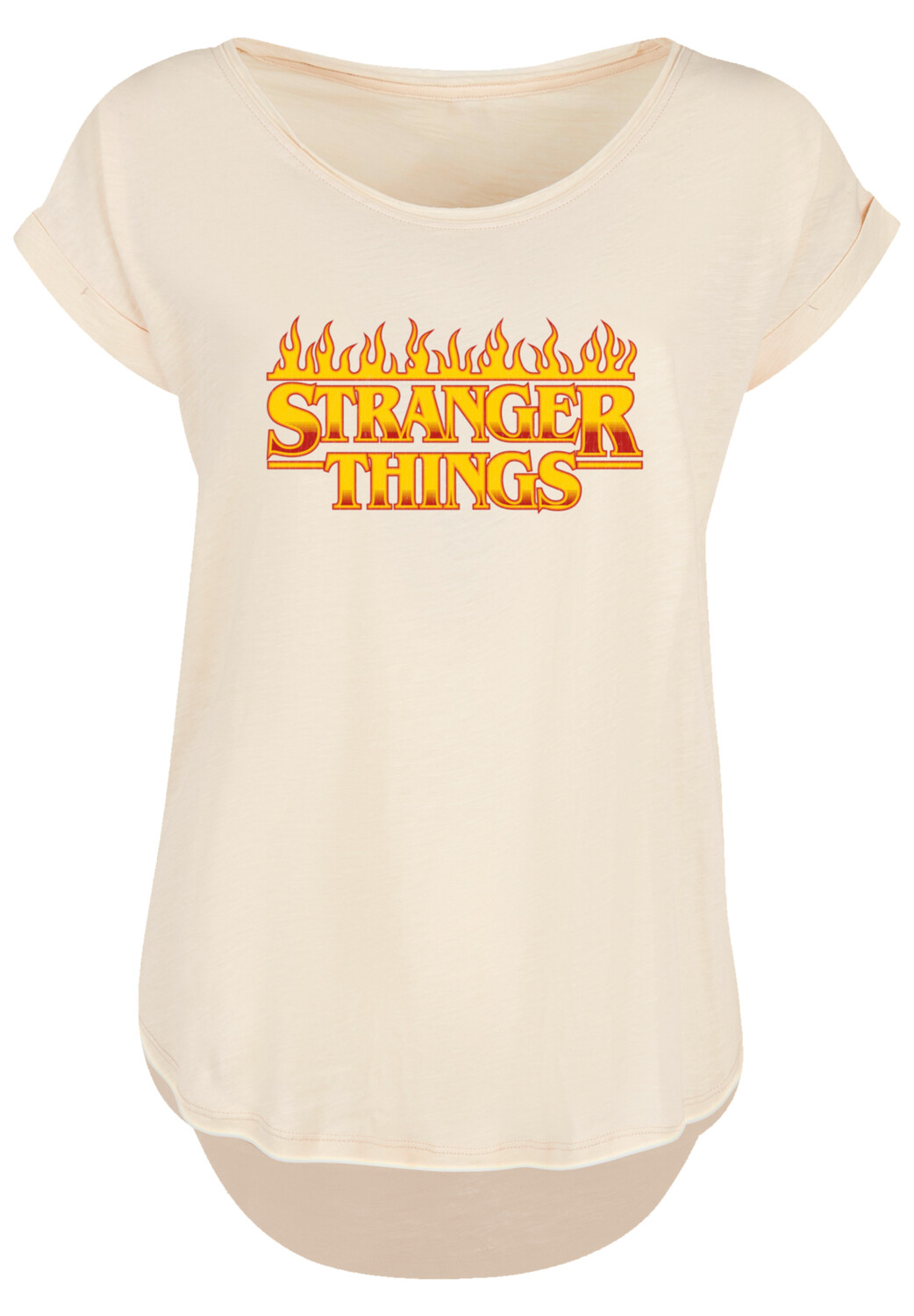 

Футболка F4NT4STIC Stranger Things Fire Logo Women Netflix TV Series, белый
