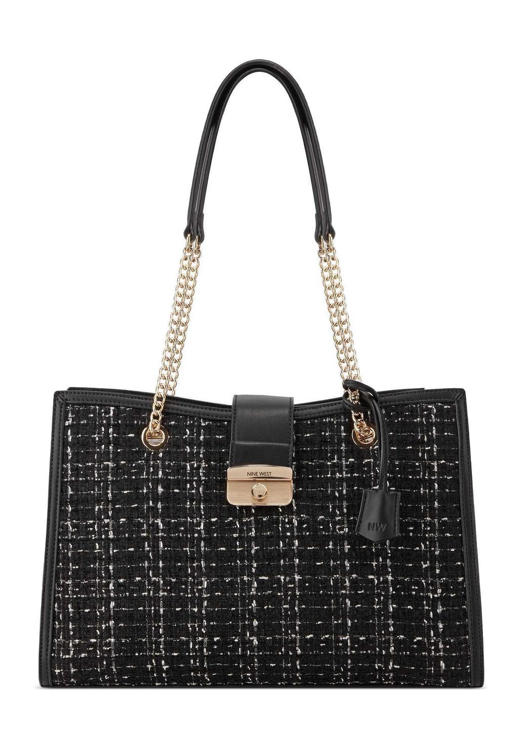 

Сумка-тоут Nine West, черно-белый