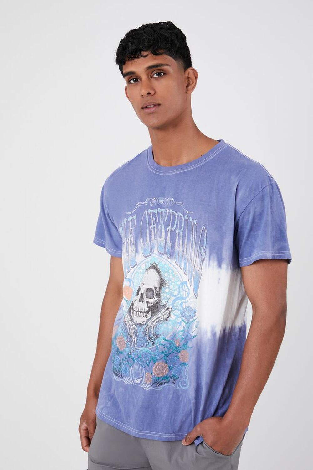 

Футболка с рисунком Tie-Dye The Offspring Forever 21, синий