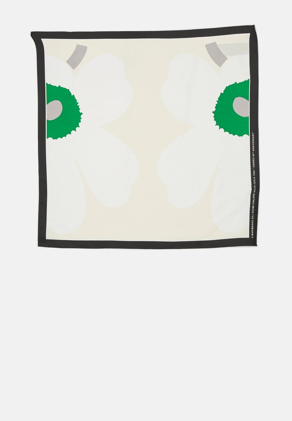 Шарф LAUHTUA HEIJASTUS UNIKKO Marimekko, цвет beige/green/off-white футболка с принтом soida ruutu unikko ii marimekko цвет red off white light green