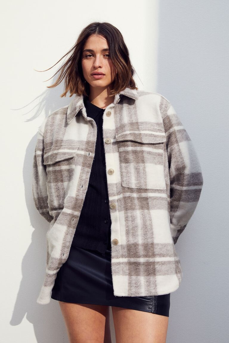 

Куртка-рубашка оверсайз H&M