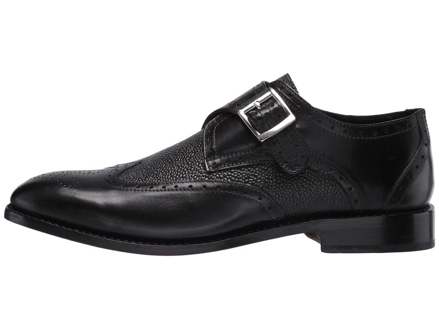 

Оксфорды Anthony Veer Roosevelt III Wing Tip Monk Strap, черный