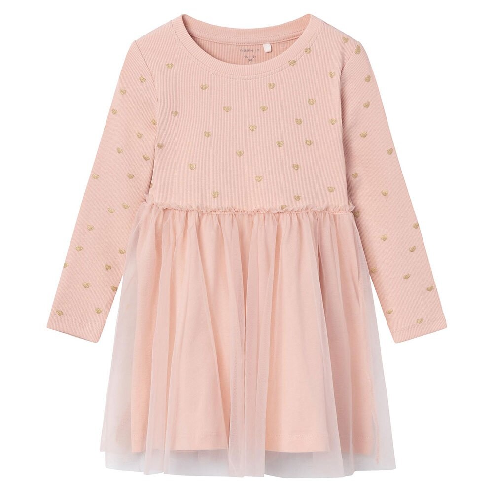 

Длинное платье Name It Nadja Long Sleeve, розовый