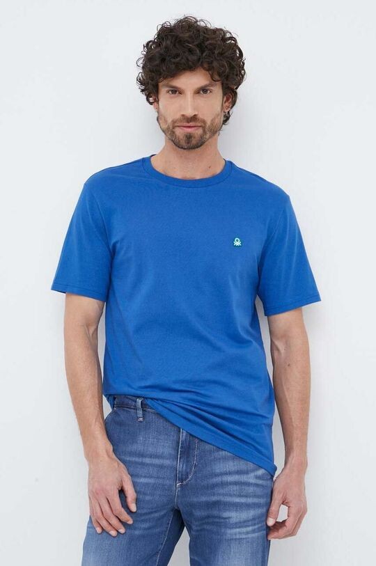 

Хлопковая футболка United Colors of Benetton, синий