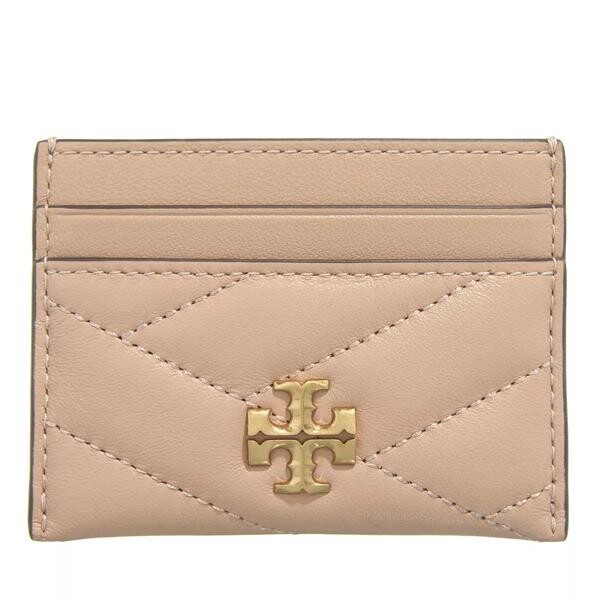 

Кошелек kira chevron card case devon sand Tory Burch, розовый