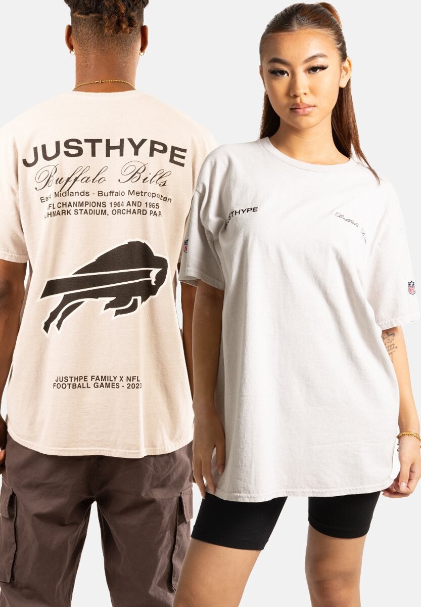 

Футболка с принтом BILLS Hype, цвет beige