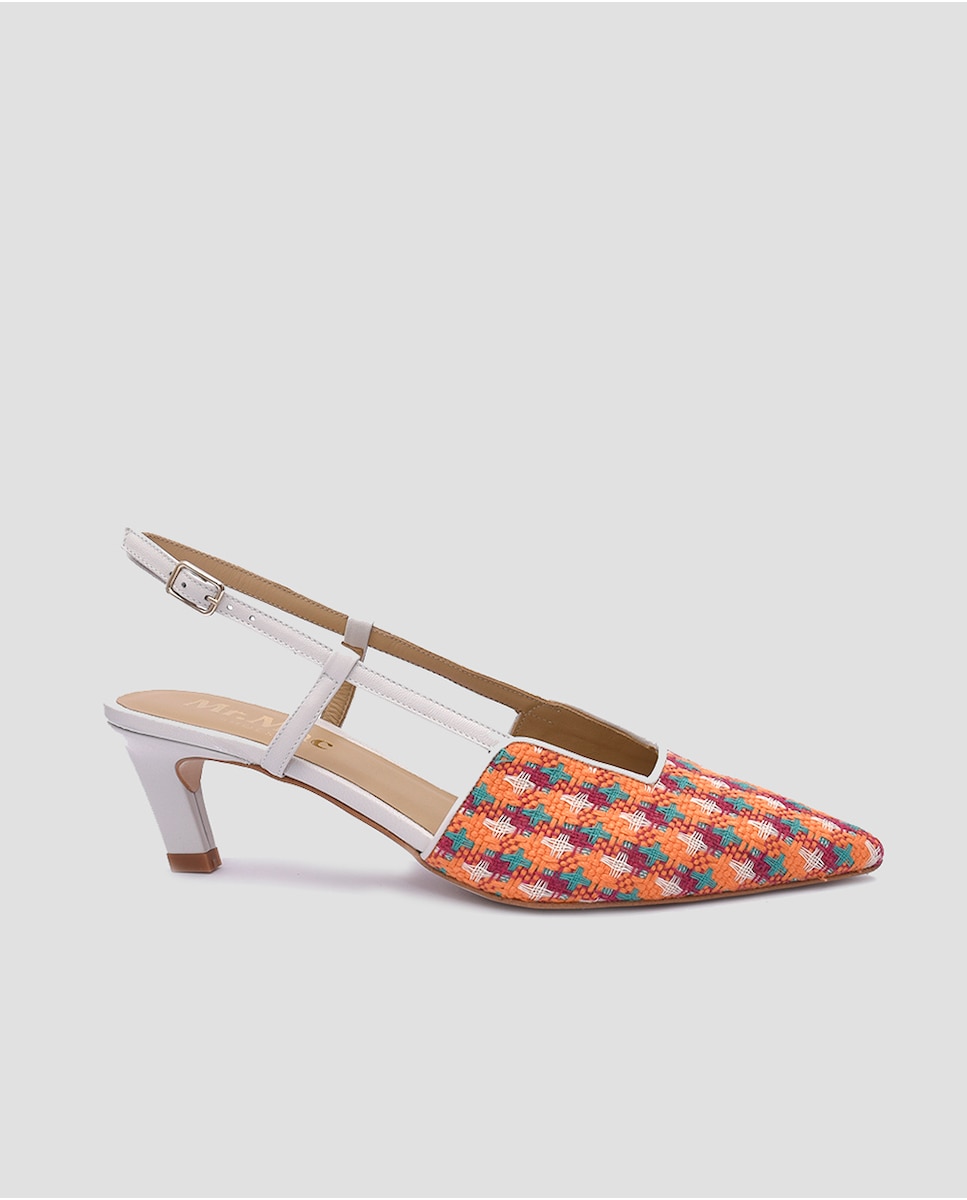 Женские туфли-лодочки с пяткой на пятке из оранжевой кожи Mr. Mac Shoes, оранжевый туфли zara smart shoes коричневый
