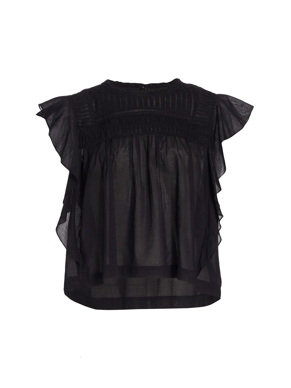 

Топ Layona Flutter из смесовой шерсти Isabel Marant Étoile, черный