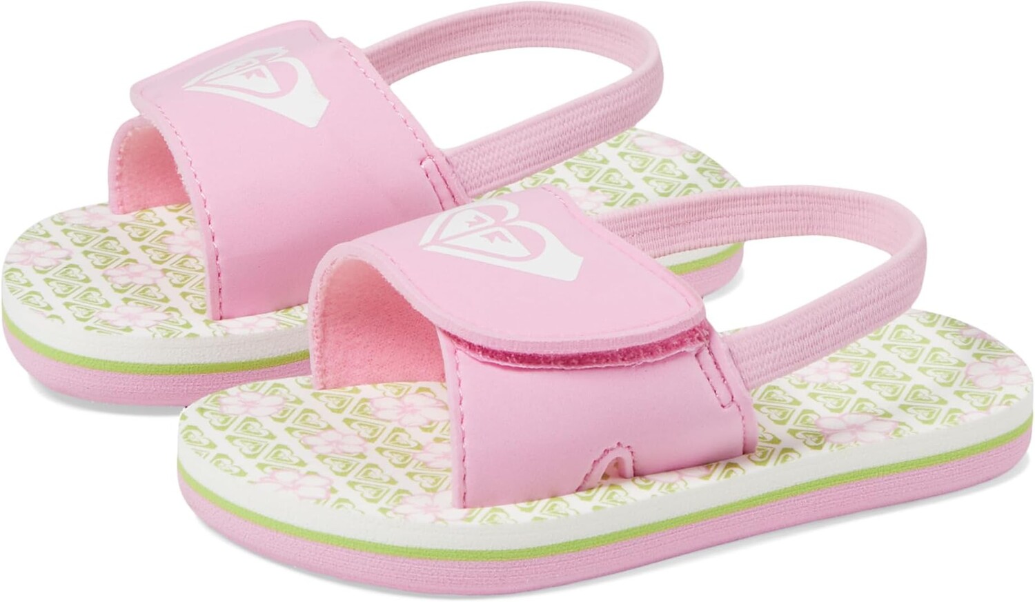 

Сандалии Roxy Kids Finn, цвет Green/Pink