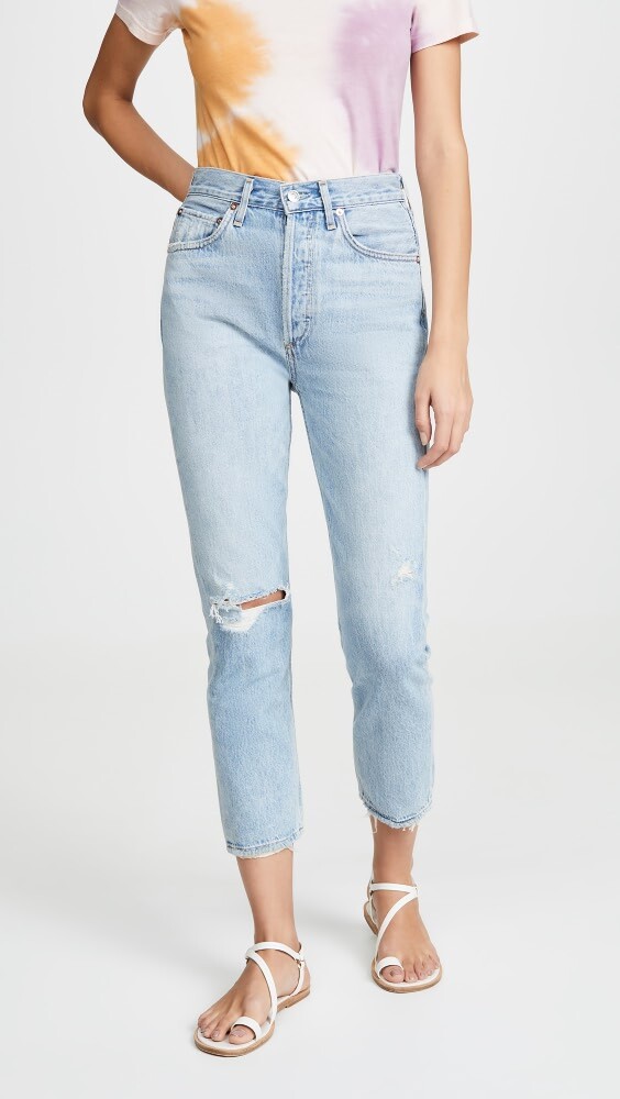 

Джинсы AGOLDE Riley High Rise Straight Crop