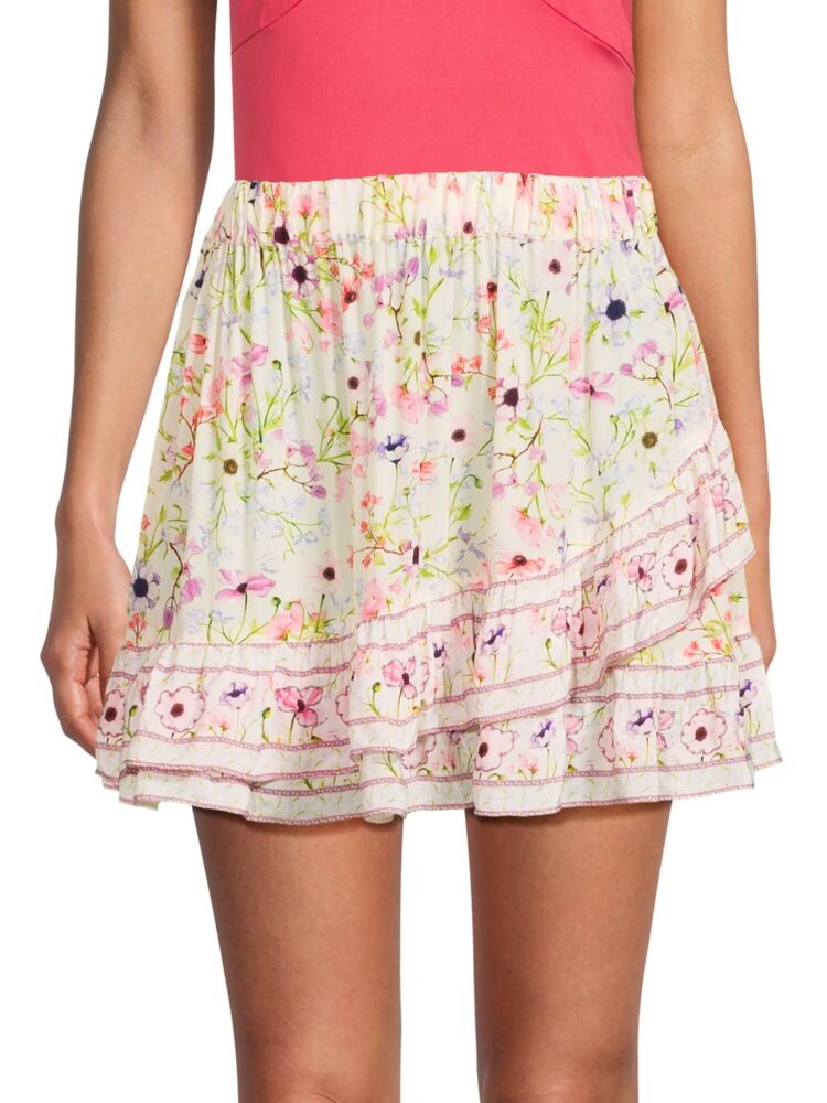 

Мини-юбка Rosa с цветочным принтом Taj By Sabrina, цвет White Multicolor