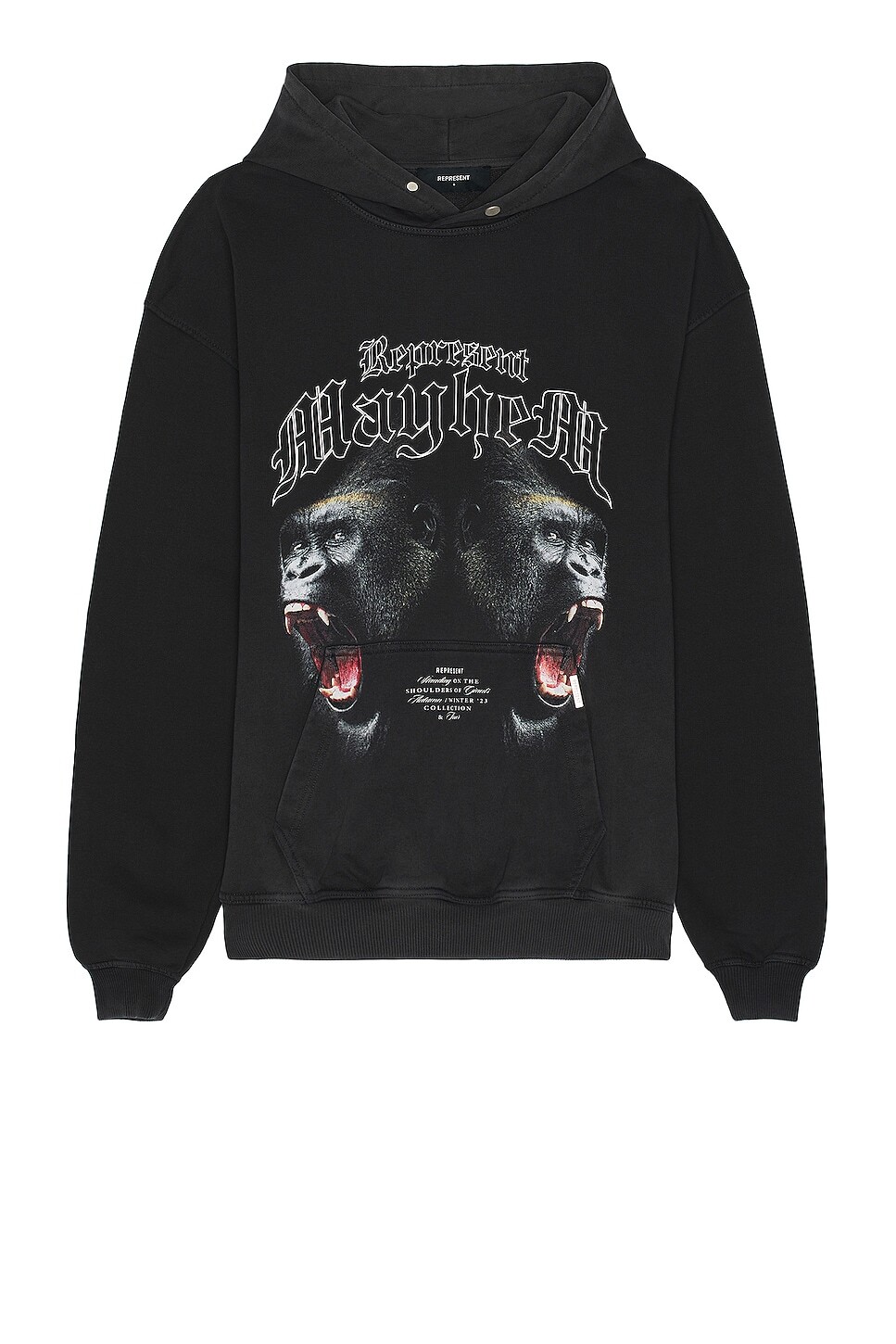

Толстовка REPRESENT Mayhem, цвет Vintage Black