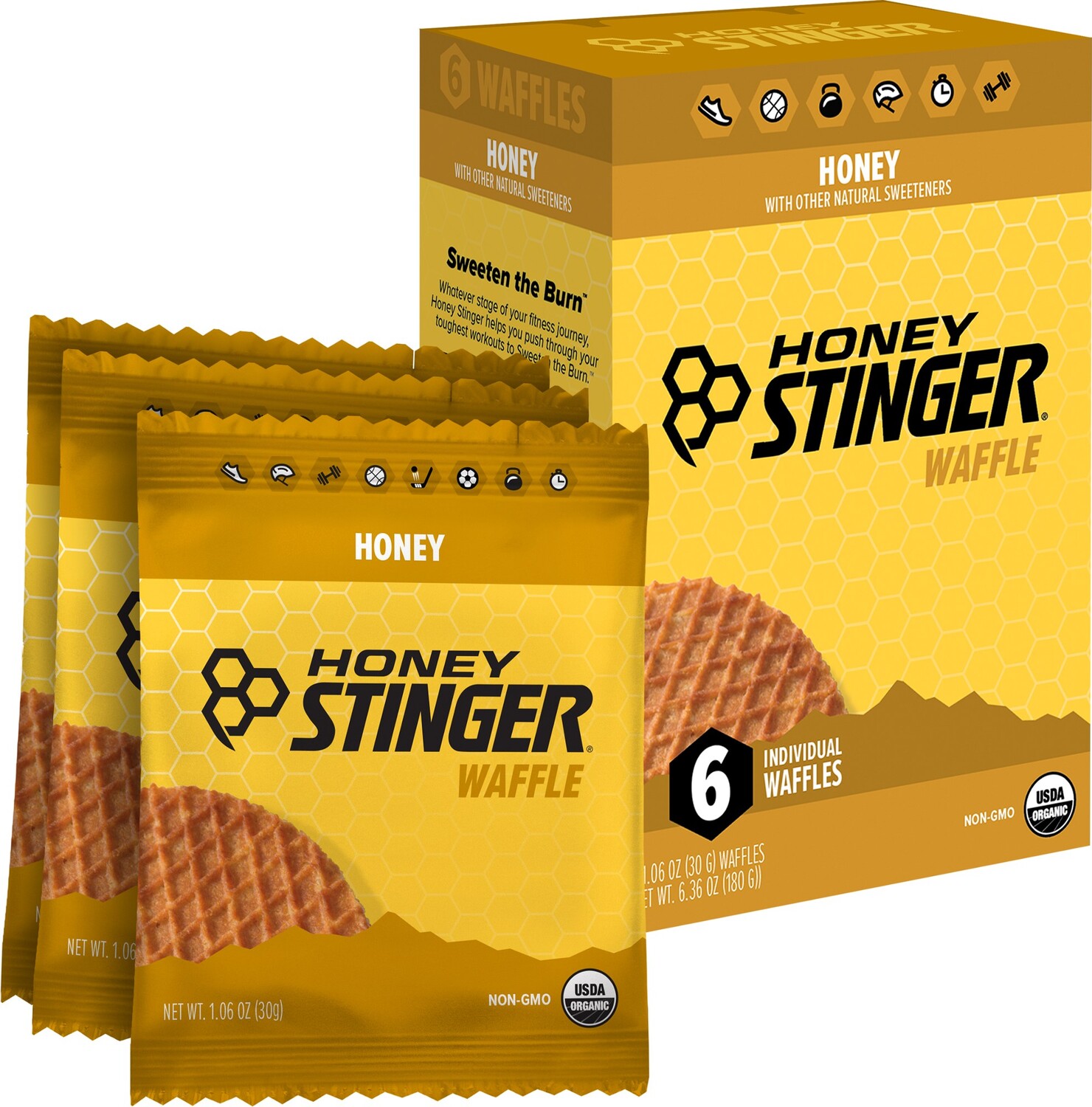 

Вафли - упаковка из 6 шт. Honey Stinger