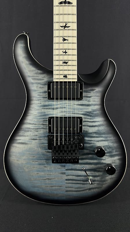 цена Электрогитара 2023 PRS Dustie Waring DW CE24 Floyd in Faded Blue Smokeburst with Natural Binding