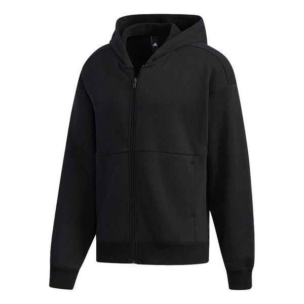 

Куртка adidas M S2s Swt Fzhd Sports Hooded Jacket Black, черный