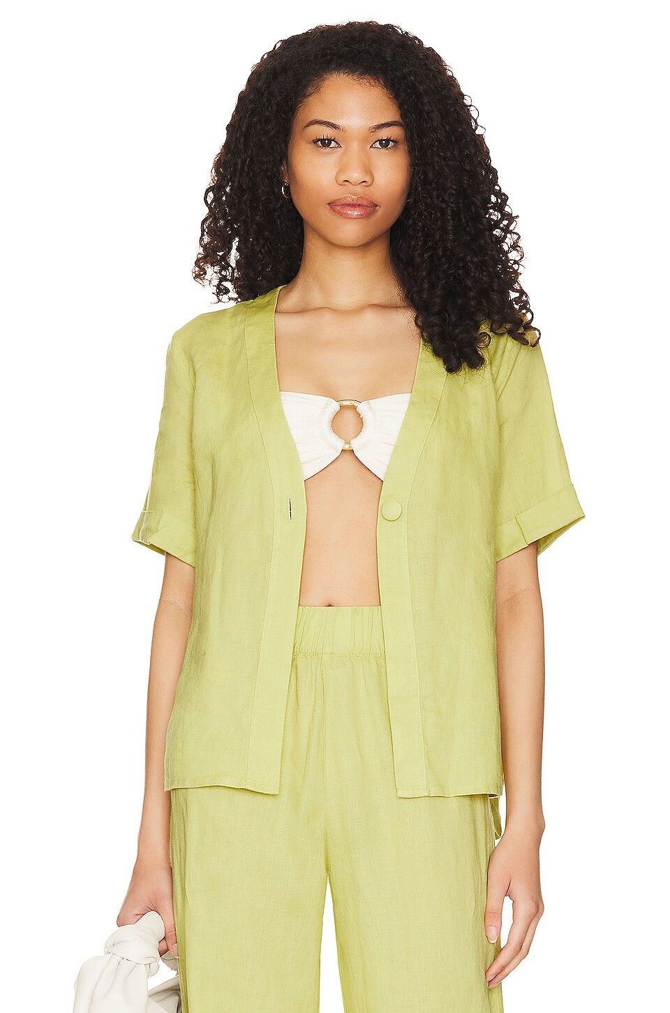 

Топ PQ x REVOLVE Sammy Button Down, цвет Sunburst Yellow