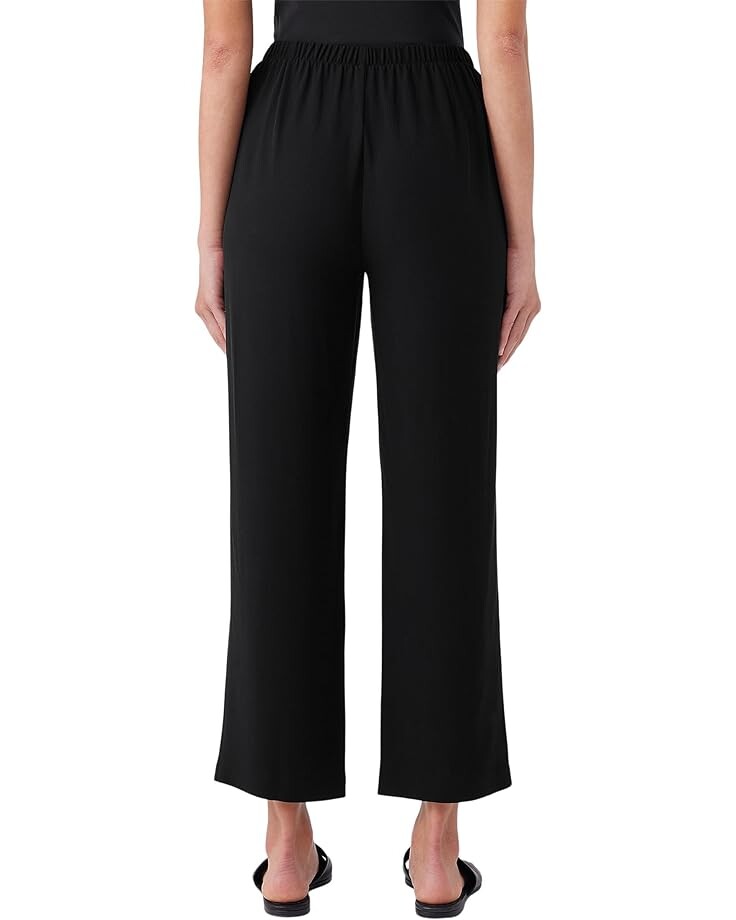 Брюки Eileen Fisher Straight Ankle Pants, черный