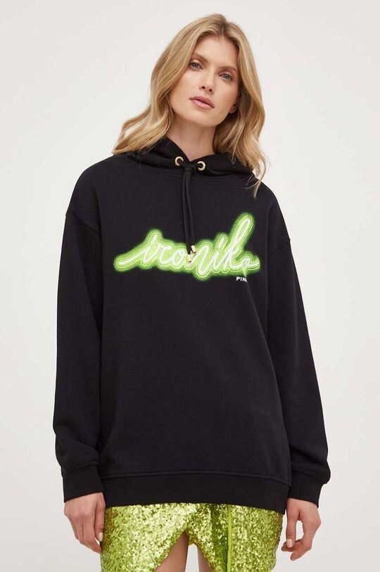 

Хлопковая толстовка Pinko, черный