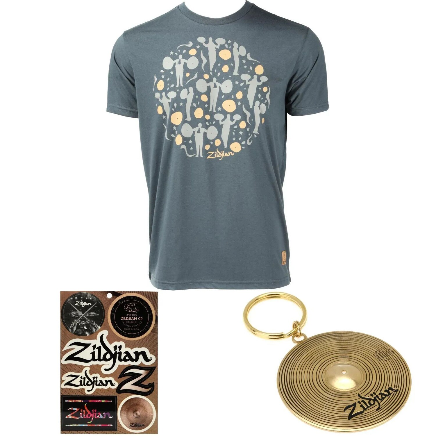 

Подарочный набор классических футболок к 400-летию Zildjian — маленький