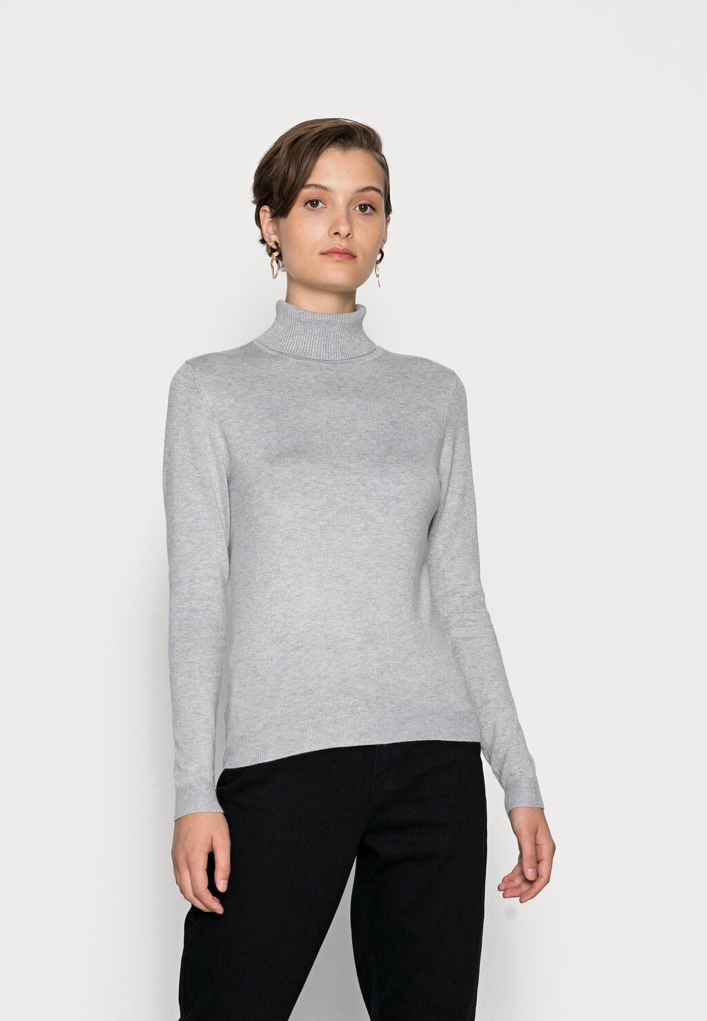 

Джемпер Vero Moda Vmglory Rollneck, светло-серый меланж