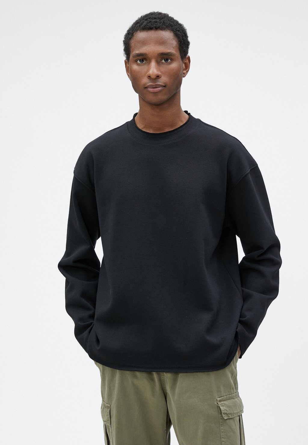 

Толстовка CREW NECK LONG SLEEVE Koton, цвет black