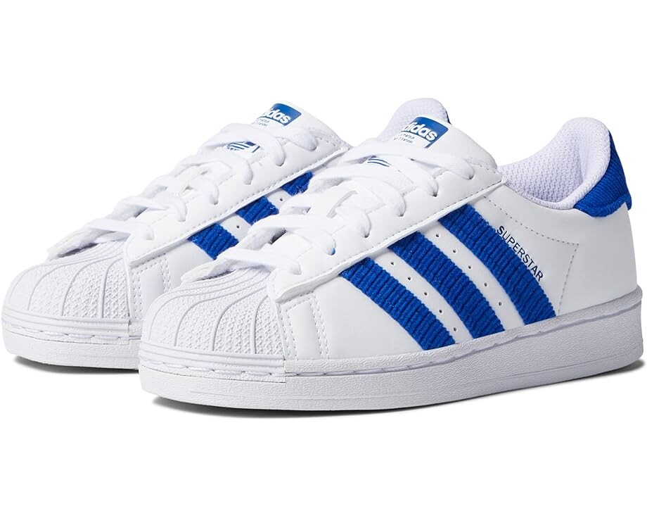 

Кроссовки Adidas Superstar, цвет White/Team Royal Blue/White