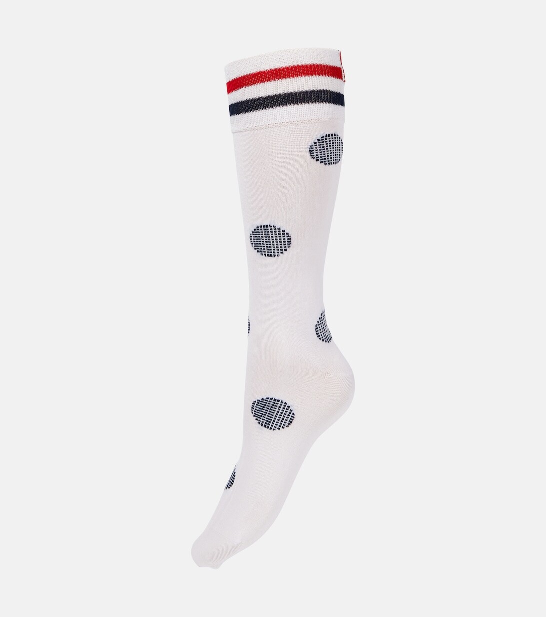 

Носки из смесового хлопка в горошек Thom Browne, синий