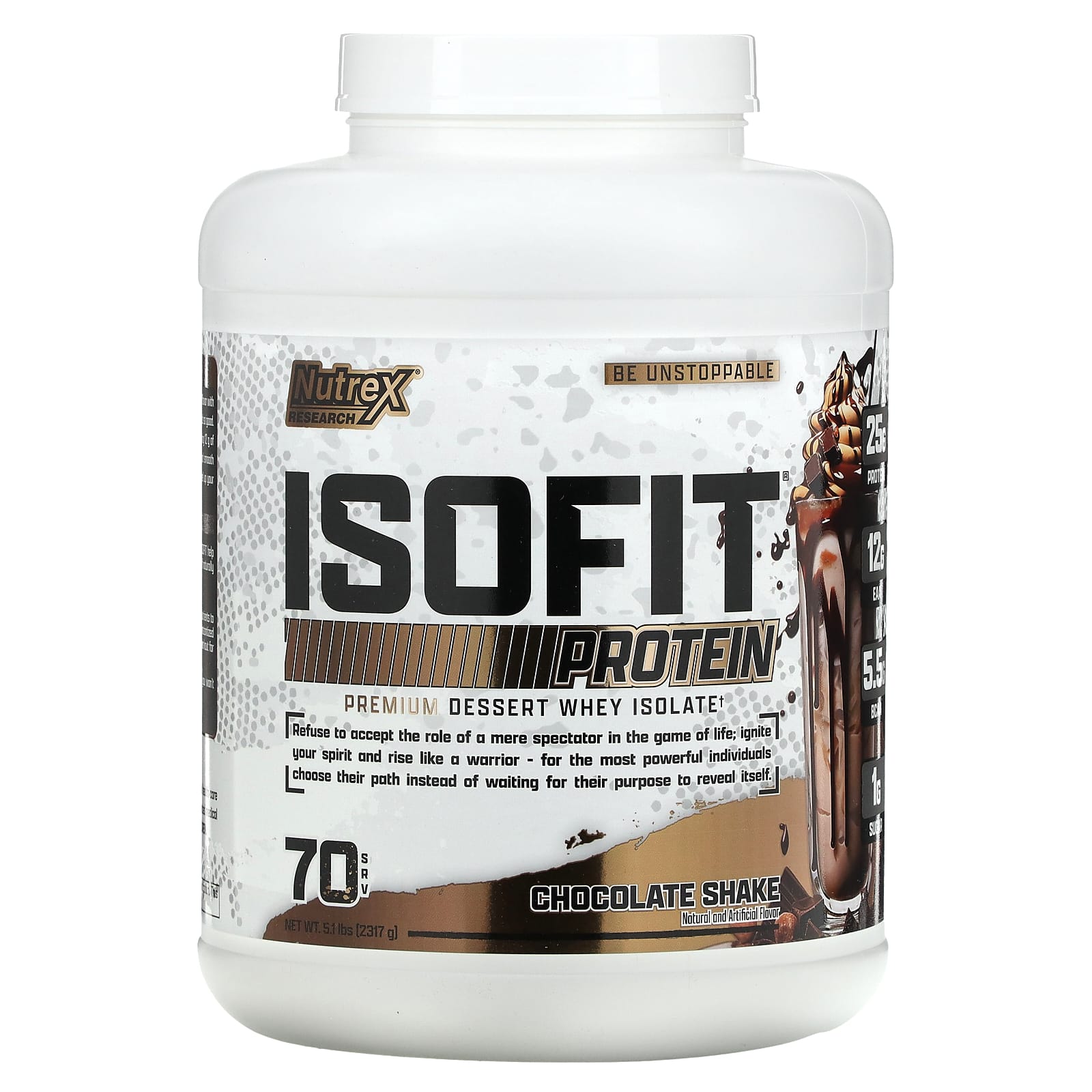 

IsoFit, со вкусом шоколадного коктейля, 2317 г (5,1 фунта), Nutrex Research