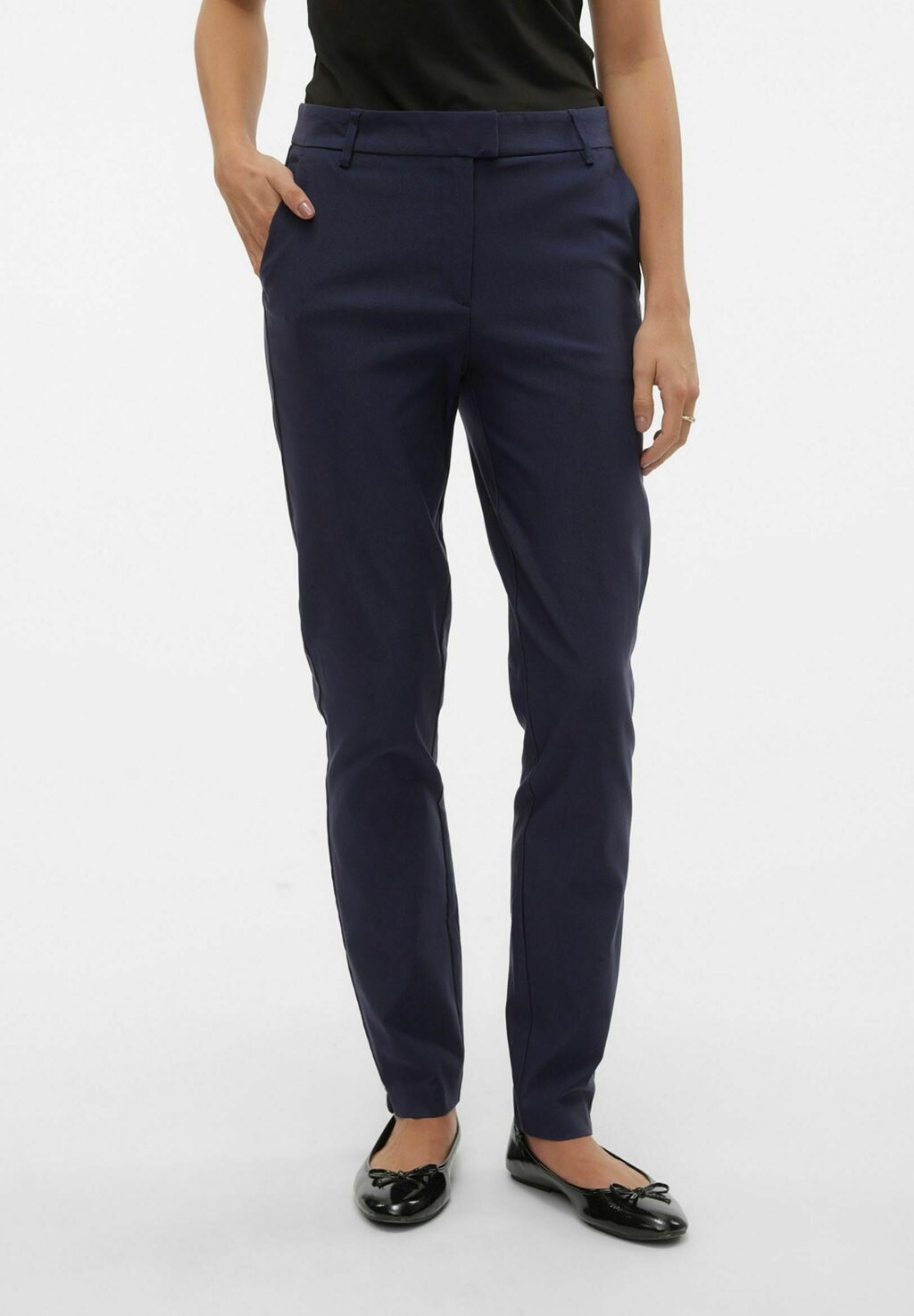 

Брюки чинос VMMILLE MW SLIM EXC Vero Moda, темно-синий