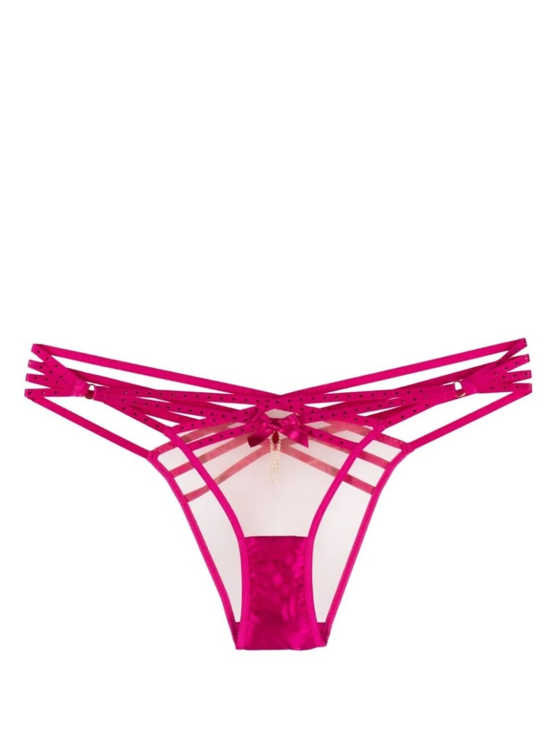 

Agent Provocateur прозрачные трусы-брифы Rubi с кристаллами, розовый