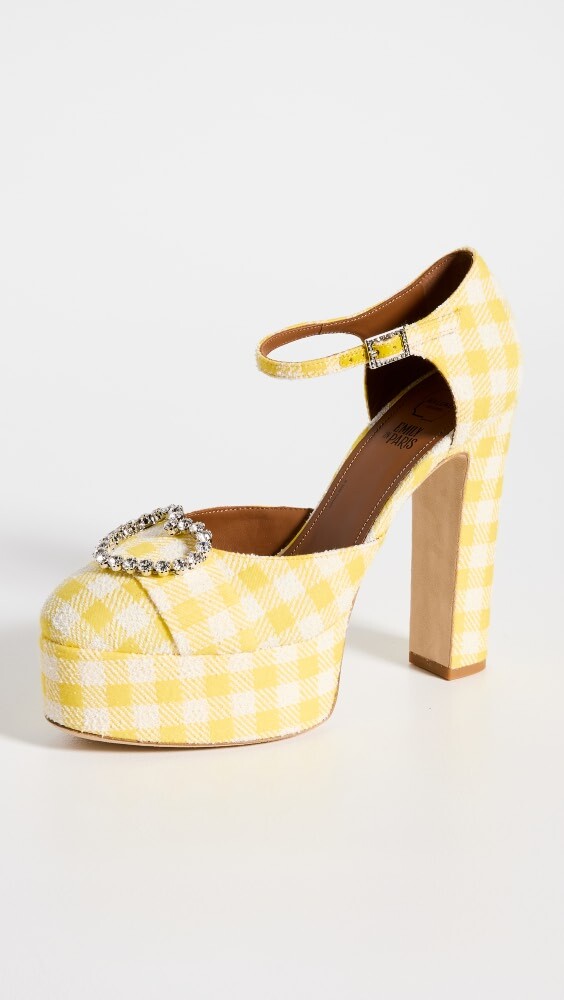 

Сандалии Malone Souliers Malone Souliers x Emily in Paris Camille Platform, желтый