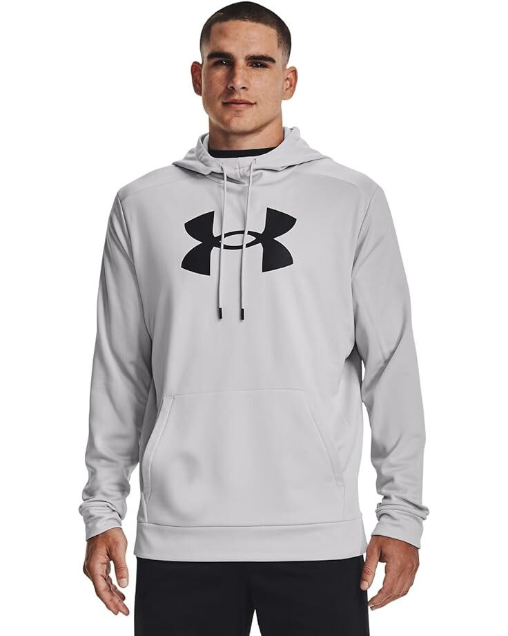 

Худи Under Armour Armour Fleece Big Logo, цвет Halo Gray/Black
