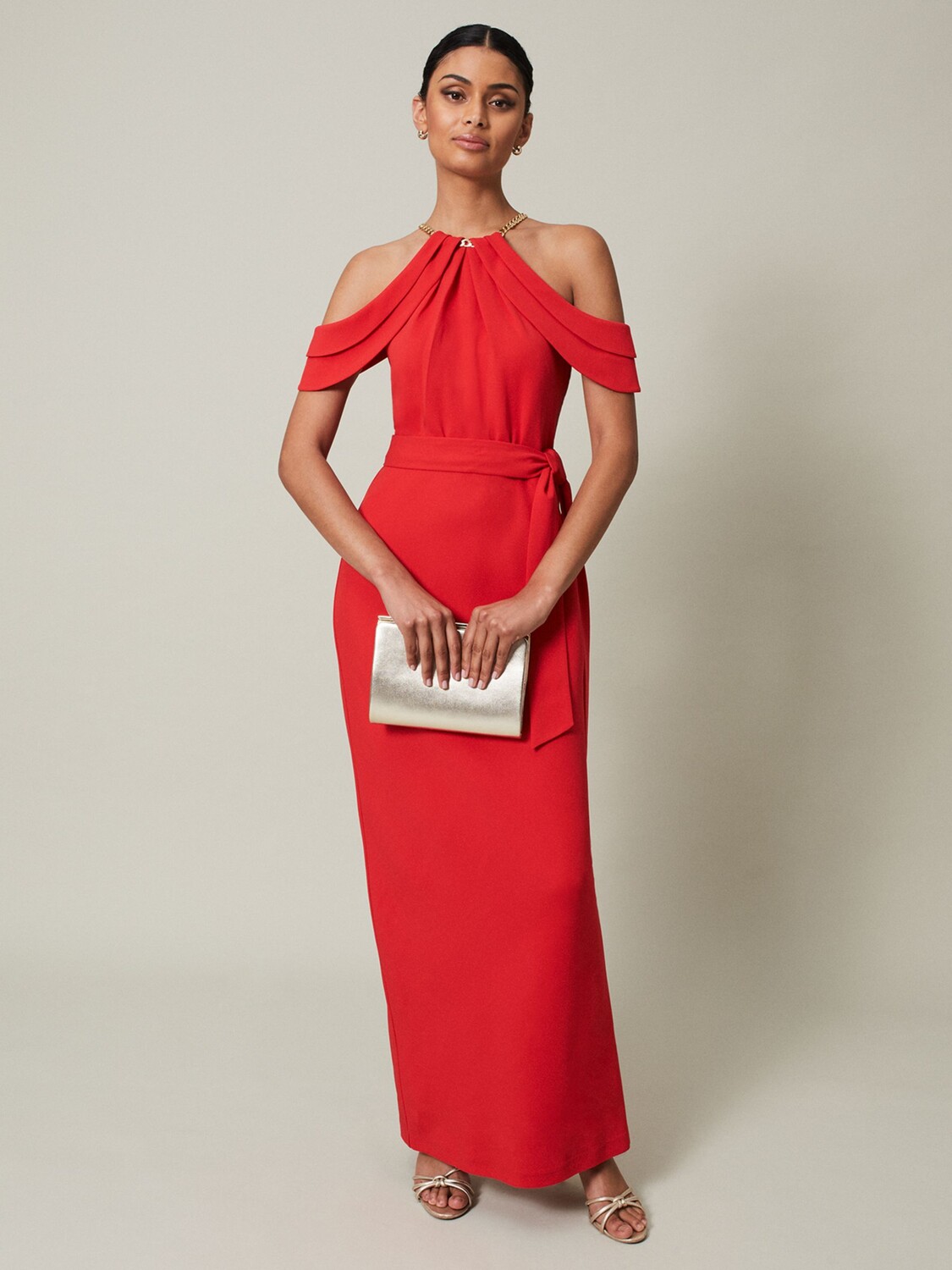 

Платье макси Phase Eight Elaine, красное, Красный