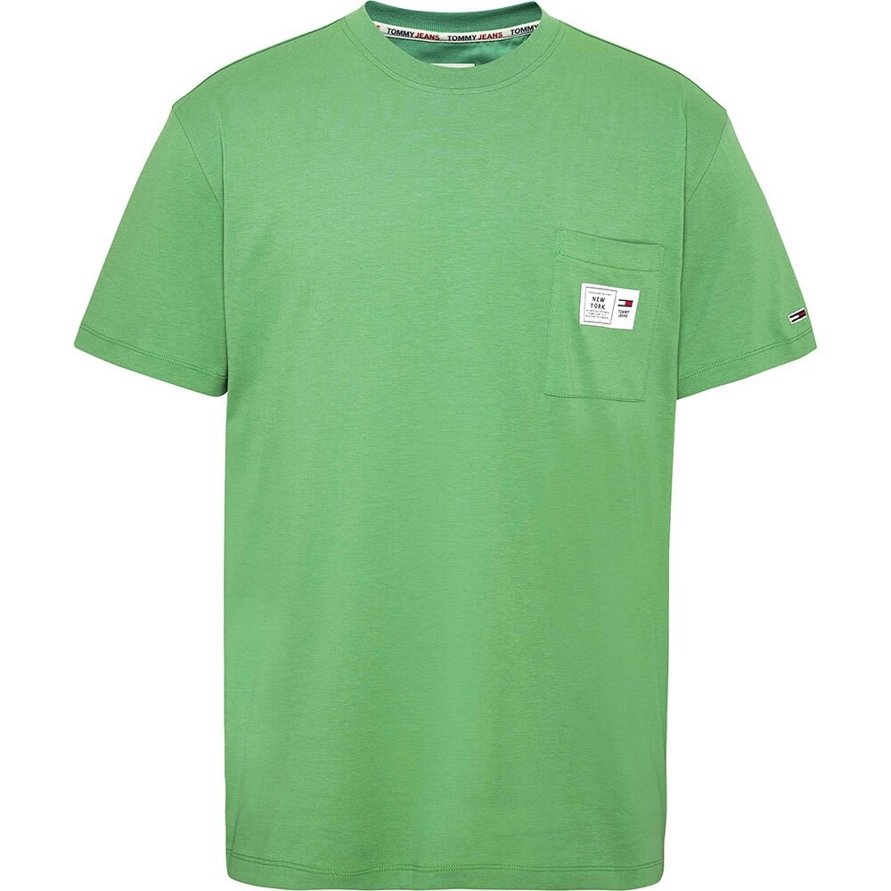 

Футболка Tommy Jeans Classic Label Ringer, зеленый
