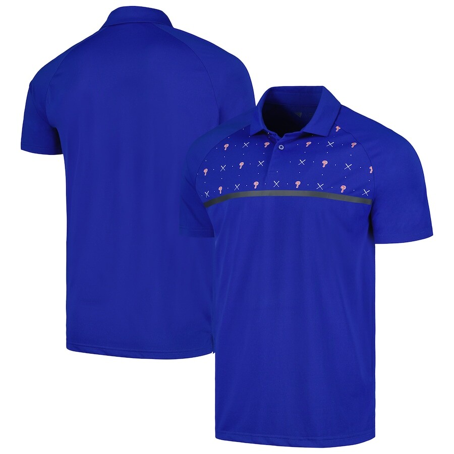 

Поло с коротким рукавом Levelwear Philadelphia Phillies, роял
