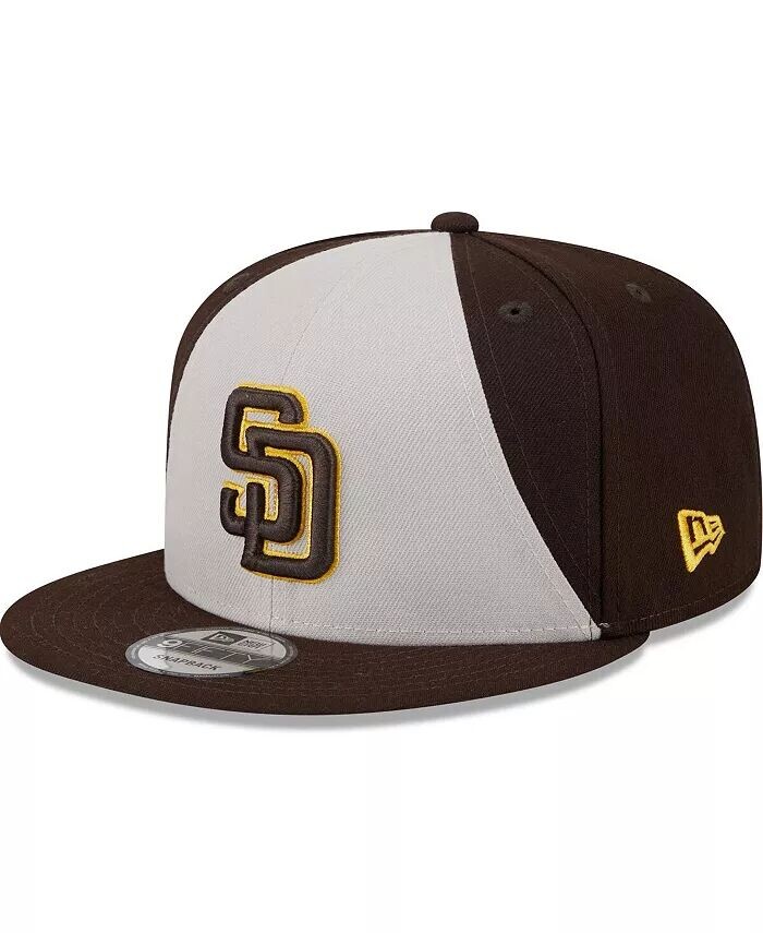 

Мужская коричневая кепка Snapback San Diego Padres 2024 Batting Practice 9FIFTY New Era, коричневый