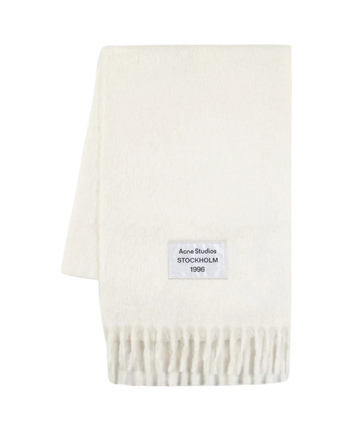 

Шарф из шерсти альпаки Acne Studios, белый